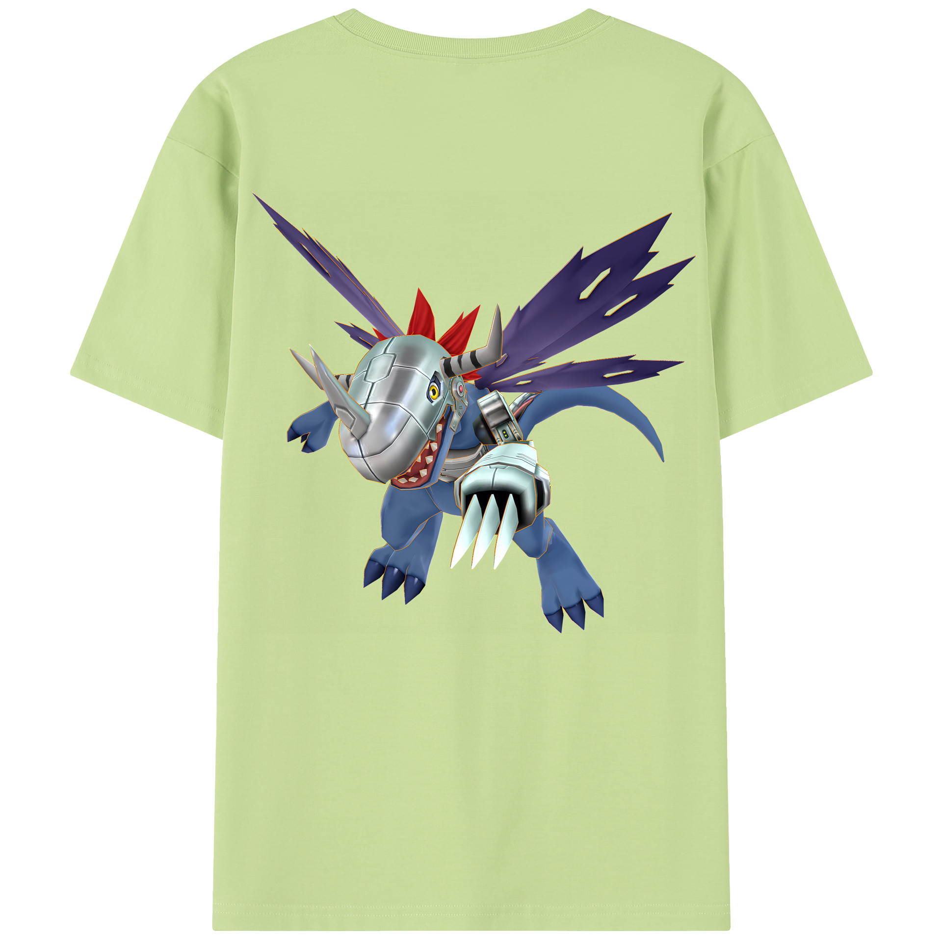 （画像用） Digimon デジタルモンスター/デジモン 綿100％半袖Tシャツ（背面プリント）